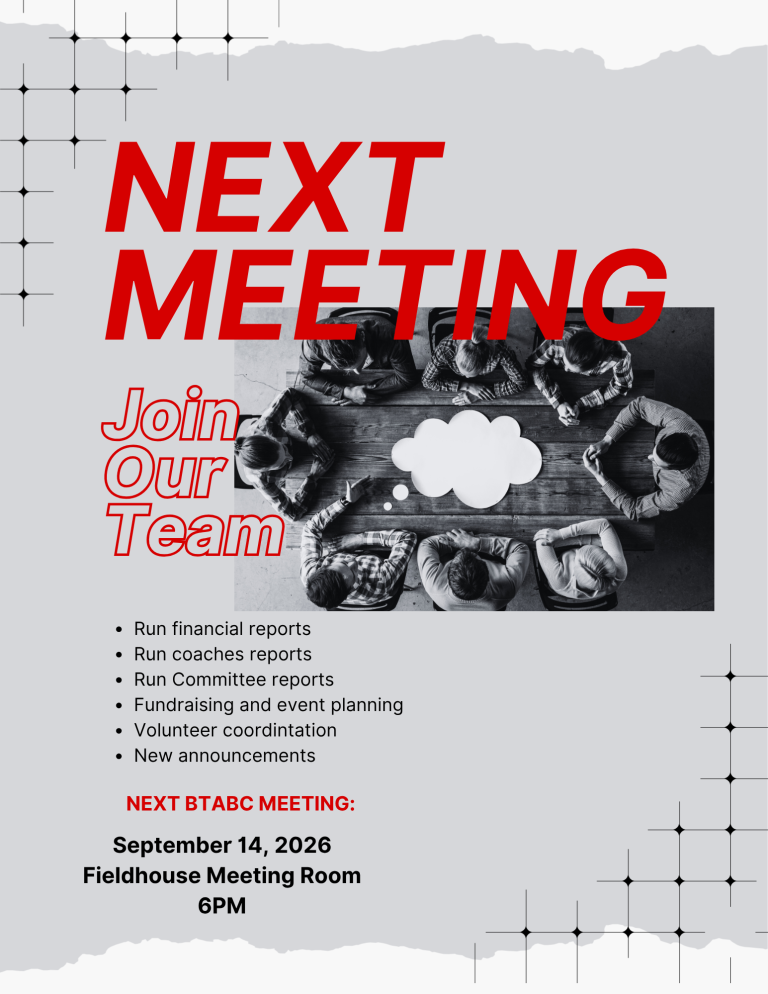 run financial reports run coaches reports run committee reports fundraising and event planning volunteer coordintation new announcements